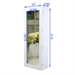 CRO Decor Modern Wood Ironing Board with 4 Storage Cabinets in White