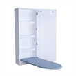 CRO Decor Modern Wood Ironing Board with 4 Storage Cabinets in White