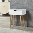 CRO Decor 24'' Wide Vanity Table with Mirror-White