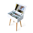 CRO Decor 24'' Wide Vanity Table with Mirror-White