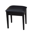 CRO Decor 18'' Tall Vanity Stool-Black