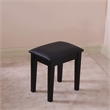 CRO Decor 18'' Tall Vanity Stool-Black