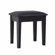 CRO Decor 18'' Tall Vanity Stool-Black