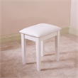 CRO Decor White Wood Upholstered 18