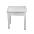 CRO Decor White Wood Upholstered 18