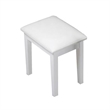 CRO Decor White Wood Upholstered 18