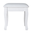CRO Decor 18'' Tall Vanity Stool-White
