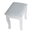 CRO Decor 18'' Tall Vanity Stool-White