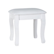 CRO Decor 18'' Tall Vanity Stool-White