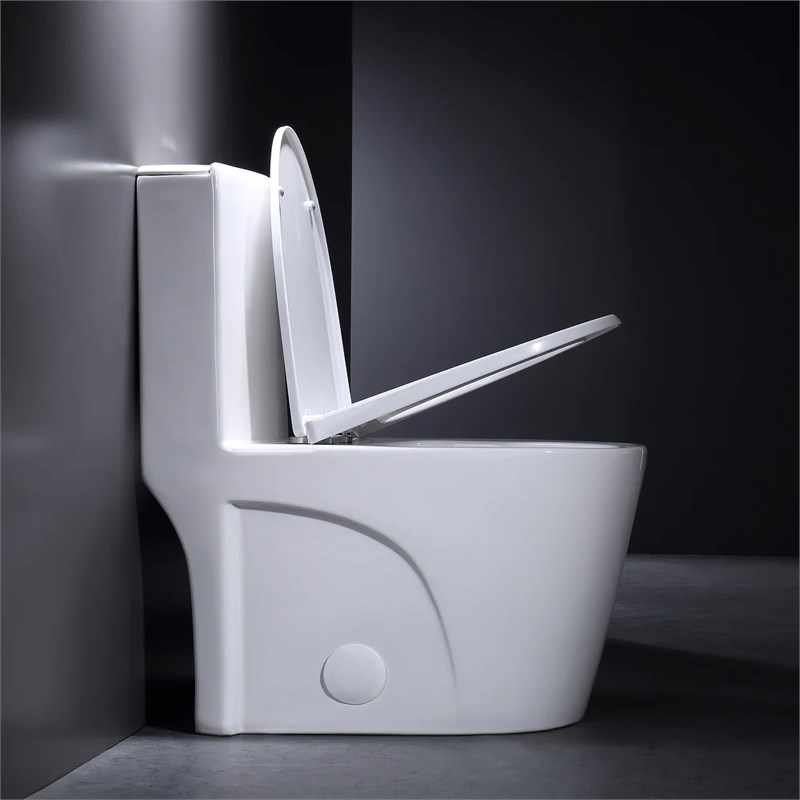 CRO Decor One-Piece Toilet Ceramic (White)
