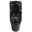 CRO Decor One-Piece Toilet Ceramic (Black)