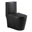 CRO Decor One-Piece Toilet Ceramic (Black)