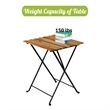 CRO Decor Solid Teak Wood Bistro Set Folding Table and Chair Set With Waterproof