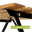 CRO Decor Solid Teak Wood Bistro Set Folding Table and Chair Set With Waterproof