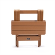 CRO Decor Adirondack Portable Folding Side Table Square Plastic Wood Table