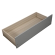 CRO Decor Twin size Platform Bed with Two Drawers (Gray)