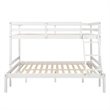 CRO Decor Wood Twin Over Full Bunk Bed (White)