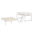 CRO Decor Wood Twin Over Full Bunk Bed (White)