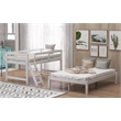 CRO Decor Wood Twin Over Full Bunk Bed (White)