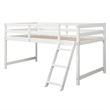CRO Decor Wood Twin Over Full Bunk Bed (White)
