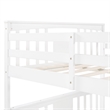CRO Decor Full over Full Bunk Bed with Drawers and Ladder (White)