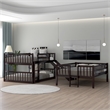 CRO Decor Full-Over-Full-Over-Full Triple Bed with Built-in Ladder and Slide