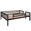 CRO Decor Full-Over-Full-Over-Full Triple Bed with Built-in Ladder and Slide