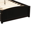 CRO Decor Twin size Platform Bed with Two Drawers (Espresso)
