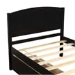 CRO Decor Twin size Platform Bed with Two Drawers (Espresso)
