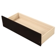 CRO Decor Twin size Platform Bed with Two Drawers (Espresso)