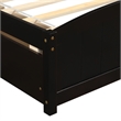 CRO Decor Twin size Platform Bed with Two Drawers (Espresso)