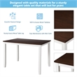 CRO Decor 5-Piece Dining Table Set Home Kitchen Table and Chairs Wood Dining Set