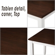 CRO Decor 5-Piece Dining Table Set Home Kitchen Table and Chairs Wood Dining Set