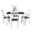 CRO Decor 5-Piece Dining Table Set Home Kitchen Table and Chairs Wood Dining Set