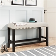 CRO Decor 4 Piece Wooden Counter Height Dining Table Set with Upholstered Bench