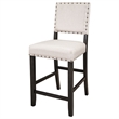 CRO Decor 4 Piece Wooden Counter Height Dining Table Set with Upholstered Bench