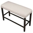 CRO Decor 4 Piece Wooden Counter Height Dining Table Set with Upholstered Bench