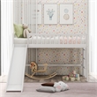 CRO Decor Twin Size Low Loft Bed with Ladder and Slide (White)