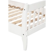 CRO Decor Platform Bed Frame with Wood Slat Support Twin (White)