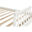CRO Decor Platform Bed Frame with Wood Slat Support Twin (White)