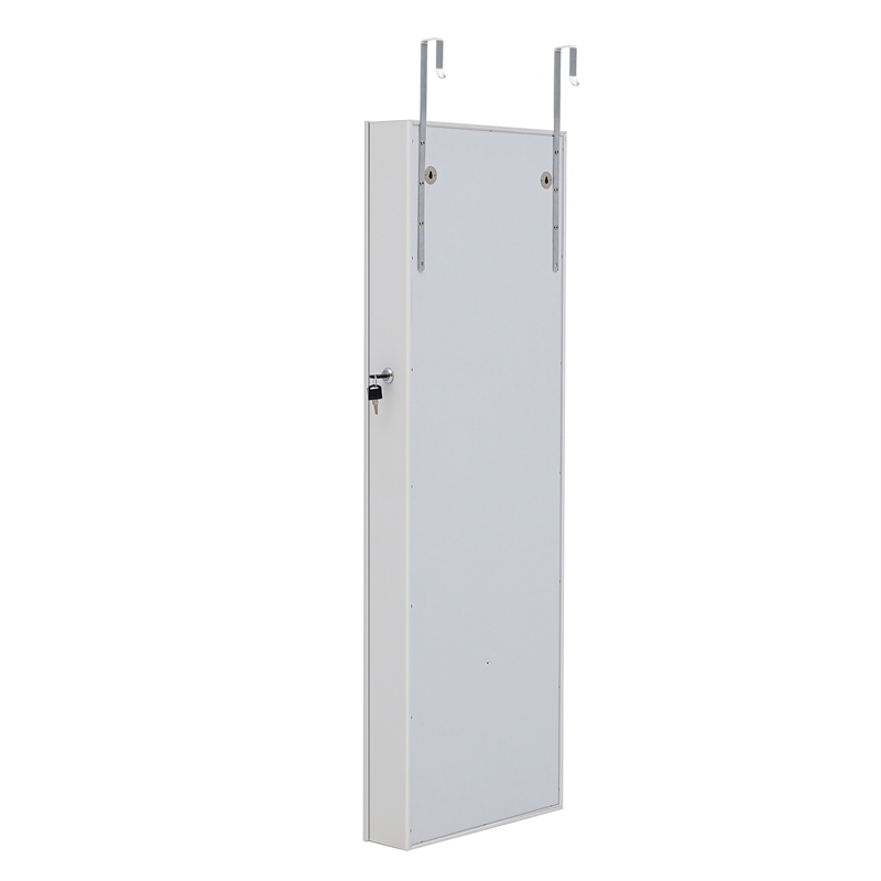 CRO Decor Jewelry Storage Mirror Cabinet With LED Lights Can Be Hung On