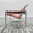 CRO Decor Amber recycled leather Club Steel Frame Armchair (Saddle Leather)