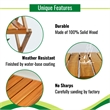 CRO Decor 3 Tiers Wooden Plants Stand Foldable Shoe Rack Multipurpose (Natural)