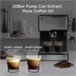 Espresso Machine 20-Bar Espresso Maker 1.5L Water Tank (Sliver)