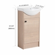CRO Decor Freestanding 18 Inch Bathroom Vanity (KD-PACKING)-G-BVB02218PLO