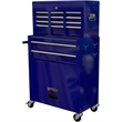 CRO Decor High Capacity Tool Chest with Wheels 8 Drawers Tool Storage (Blue)