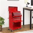 CRO Decor High Capacity Tool Chest with Wheels 8 Drawers Tool Storage (Red)