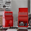 CRO Decor High Capacity Tool Chest with Wheels 8 Drawers Tool Storage (Red)