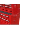 CRO Decor High Capacity Tool Chest with Wheels 8 Drawers Tool Storage (Red)