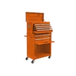 CRO Decor High Capacity Tool Chest with Wheels 8 Drawers Tool Storage (Orange)